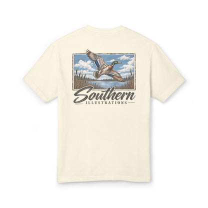 Faded cream mallard