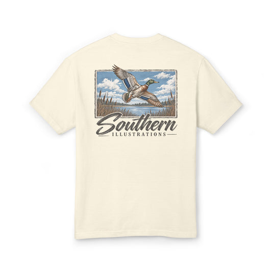 Faded cream mallard