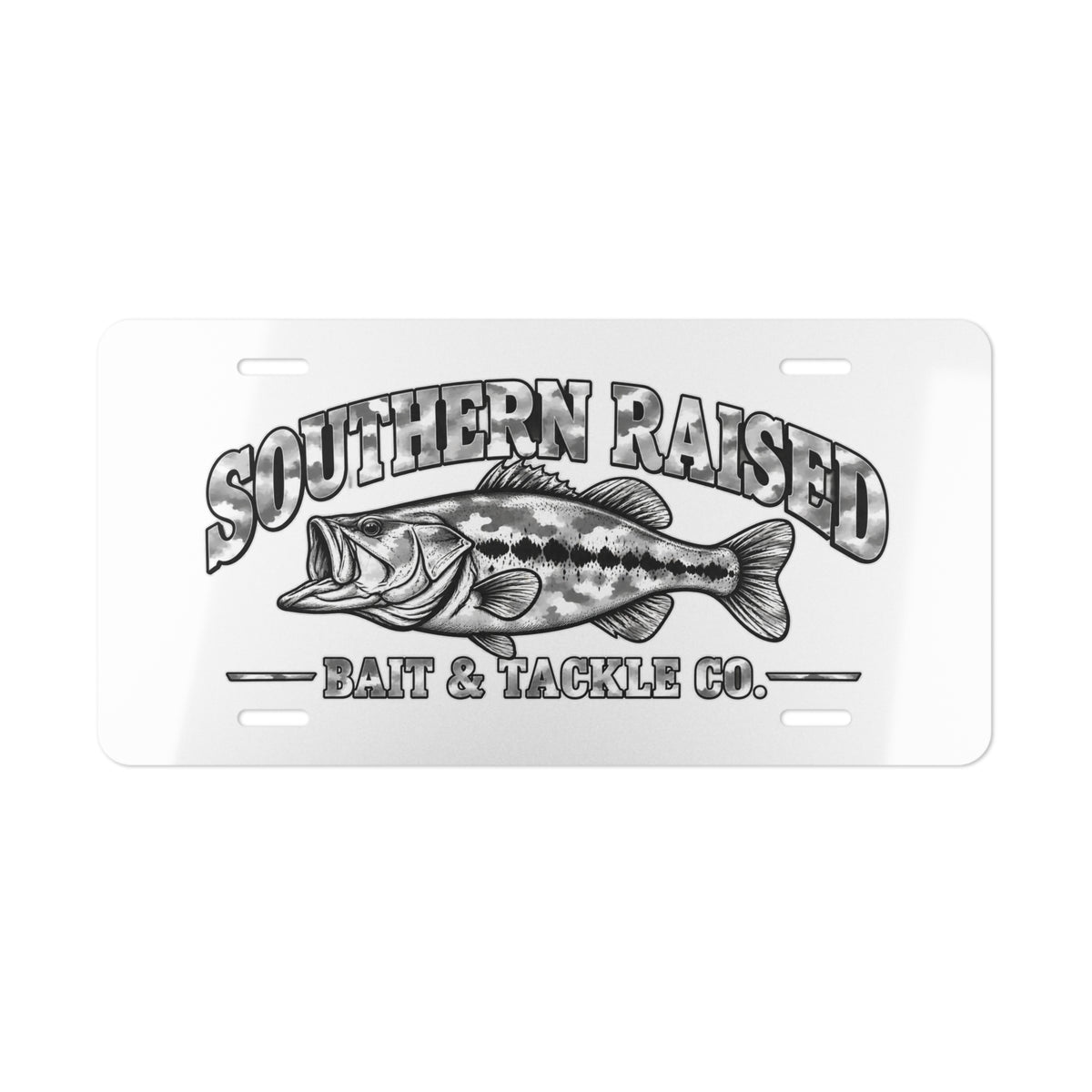 Southern Raised camo letter plate